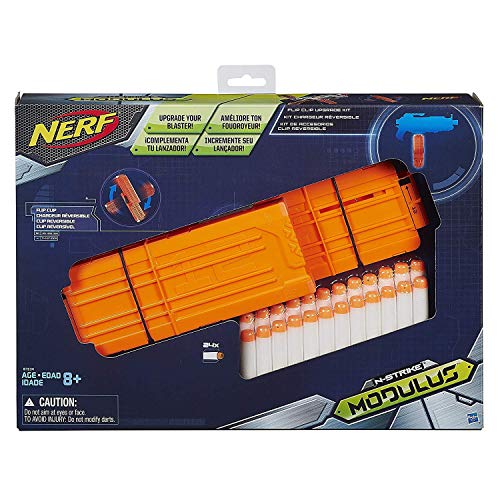 NERF Hasbro B1534EU4 - N-Strike Elite Modulus Zubehör-Set Doppelseitiges Clip-Magazin Zubehör – Bild 4