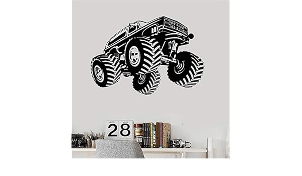 Tianpengyuanshuai Etiqueta de la Pared del Vinilo Monster Truck ...