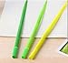 Drhob12pcs/lot Creative Cute Stationery Tiny Green Grass Gel Pen Blade Grass Potting Decoration Zakka Black Refill Gel Pen School Office Supplies