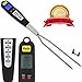 Sunday Sale! Best Stainless Digital Meat Cooking Thermometer for Smokers, Meat, Grill, BBQ, Smoker, Kitchen and Candy- Extra Probe, LCD Screen - Dad's Birthday & Gift for Men