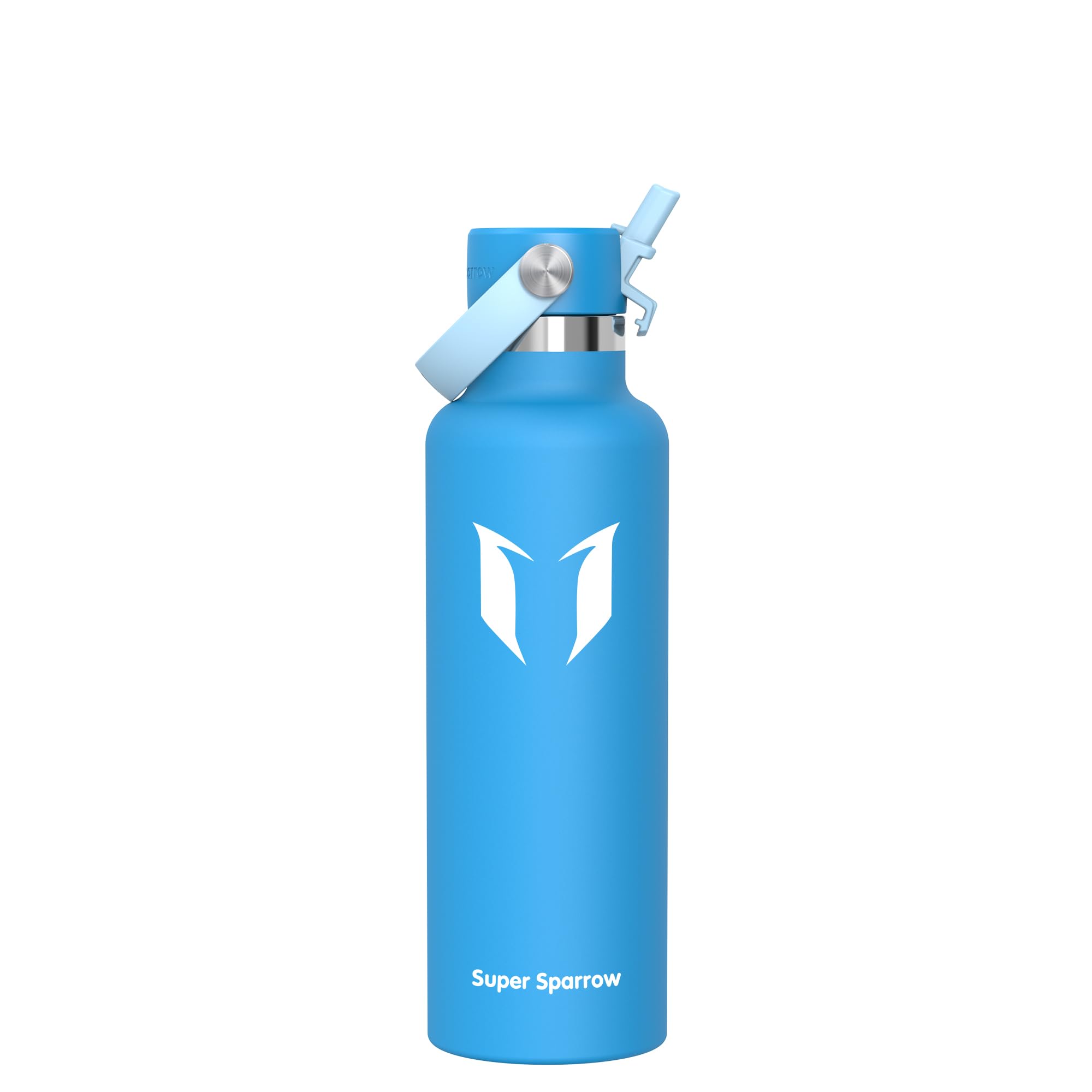 Sparrow Insulated Water Bottle 750ml - FlipFlow Metal Water Bottles with Straw Lid - BPA Free - Leakproof Stainless Steel Flask for Sport, Gym, Office, Outdoor, Travel