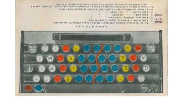 Schema Di Tastiera Di Macchina Da Scrivere Per La