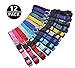 PUPTECK Soft Nylon Puppy ID Collar Adjustable Breakaway Whelping Litter Collars with Record Keeping Charts