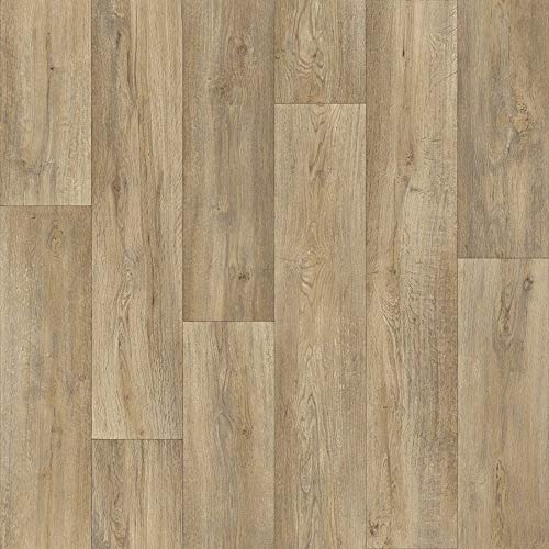 Spirit Reclaimed Oak Anti Slip Wood Effect Vinyl Flooring Lino (3m x 2m