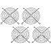 XSPC 120mm Wire Fan Grill, Black, 4-Pack