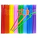 Tomnk 200PCS 10.3 Inch Disposable Flexible Drinking Straws Plastic Straws