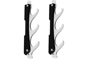 SEEMINESALE 3 Tier Sword Stand,Sword Holder Wall Mount,Sword Display Stand,Katana Wall Stand,Lightsaber Stand,Samurai Sword Holder,Wall Mountable Sword Display,Wand stand and Cosplay blade stand. (3 Tier Black)