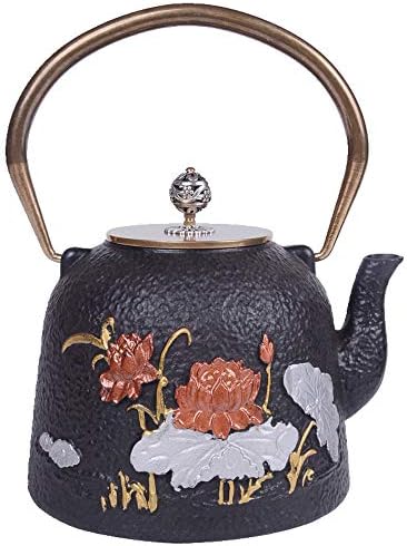 Cast Iron Teapotscast Iron Pot Japan Imported Tea Kettle Kettle Uncoated Boiled Teapot Home Kung Fu Tea Set 1400Ml