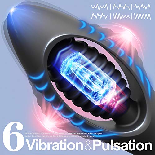 Fondlove Analvibrator Analplag Prostata Massagegerät Prostate Stimulator Analsexspielzeug Analorgasmus Wasserdicht Sexspielzeug Männer Frauen und Paare