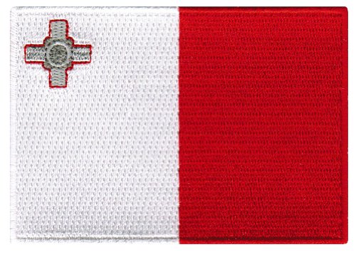 Malta Flag Embroidered Patch Maltese Iron-On National Emblem