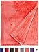 Northpoint Thesis, Cashmere Plush Velvet Throw, Coral, 50x60