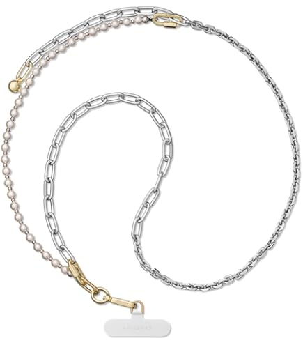 CASETiFY Curb Chain Wrist Strap 光沢シルバー Amazon.com: CASETiFY Curb Chain Wrist Strap - Glossy Silver : Cell