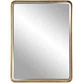 Uttermost Crofton Antiqued Gold Leaf 30" x 40" Wall Mirror