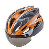 Easecamp Cycling Bike Helmet with Detachable Magnetic Visor Mirrors Shield