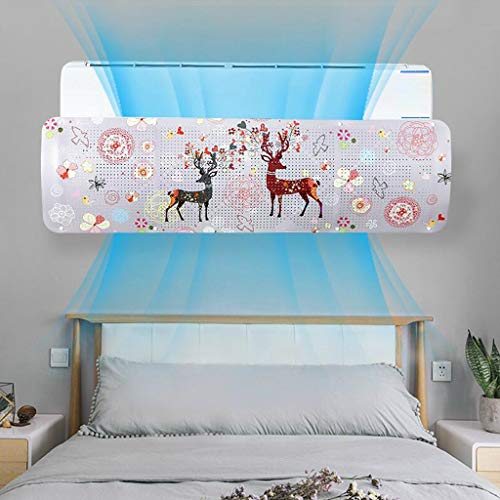 MSOO Air Conditioning Universal Wind Deflector Cover Anti Direct Blowing Windshield (B)