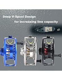 Cuerpo de aleación de aluminio maximumcch Maxcatch Sprint Expert, totalmente sellado, carrete de pesca con mosca CNC
