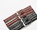 Women's Small Brown Replacement Watch Band with Crocodile Embossed Genuine Leather 12mm