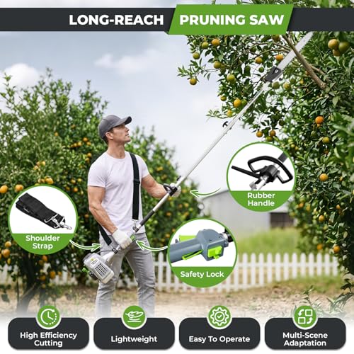 36CC Gas Powered Pole Saw 2 Stroke Powerful Gas Pole Saw with photo 12