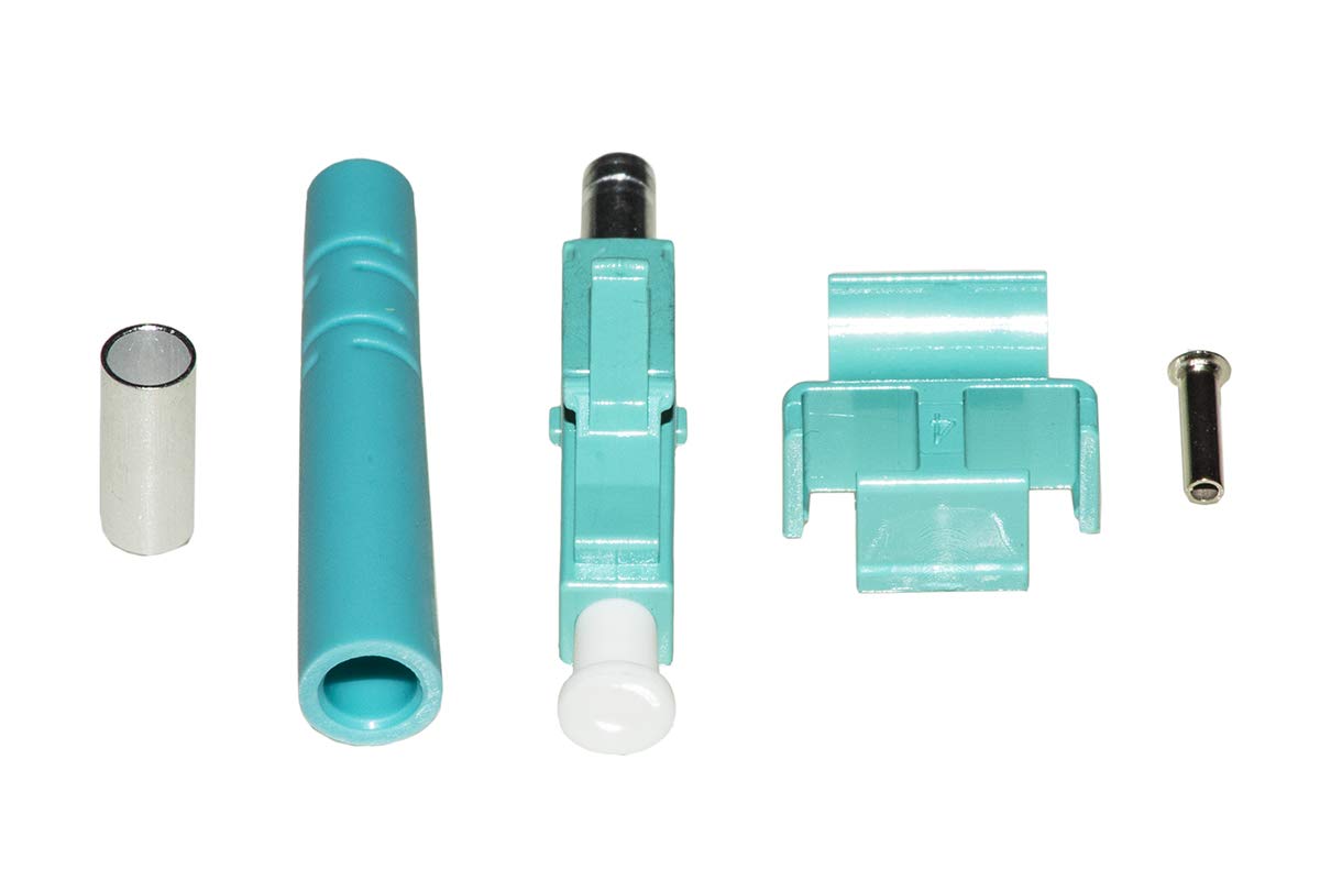 LINK Pack of 100 LC MULTIMODE OM3 DUPLEX Fiber Optic Connectors WITH DUPLEX JOINTS