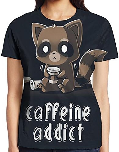 Caffeine Addict Now Cotton Fitted Women T Shirt
