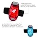 JQP Sports Running Vest and 4 LED Safety Light Set The Perfect Waterproof Running Light and Reflective Vest for Jogging Cycling Biking Strobe Light (L/XL)