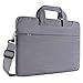 MOSISO Laptop Shoulder Bag Compatible with 13-13.3 inch MacBook Pro, MacBook Air, Notebook Computer, Denim Briefcase Handbag Sleeve, Light Gray