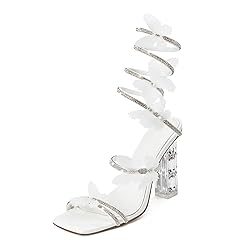 VOZTOLLS Women's Rhinestone Crystal Butterfly High