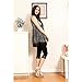Liang Rou Women's Ultra Thin Stretch Cropped Leggings Black Lace Trim