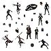 RoomMates RMK3804SCS Black Panther Characters Peel and Stick Wall Decals Black, Blue 1.61 