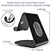 LAMEEKU Compatible Cell Phone Stand Replacement for iPhone, 4mm Thickness Aluminum Desktop Cradle Dock, ARC Charging Station for Switch, All Smartphone, iPhone Xs Max XR XS 8 Plus, iPad, Black