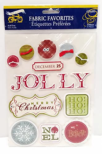 Little Yellow Bicycle Christmas Delight Scrapbooking Supplies Fabric Favorites