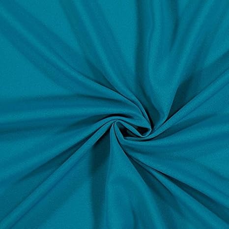 Fabulous Fabrics Georgette – Petrol — Meterware ab 0,5m — zum Nähen von Blusen, Tuniken und Röcke