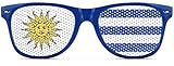 Agimini Unisex Classic Wayfarer 55mm Flag Sunglasses - Uruguay