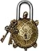 Brasss Blessing : Vintage Style Padlock - Lock with Keys - Working Functional - Brass Made - Type : (Tortoise - Brass Finish)