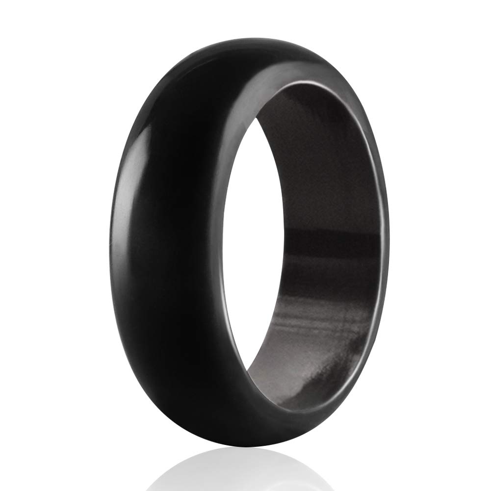 Egnaro First Bright Silicone Wedding Ring for Men Silicone Rubber Wedding Bands Size 8 9 10 11 12 13 Safe and Comfortable