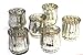 Vintage Mercury Glass hurricane votive - set of 6