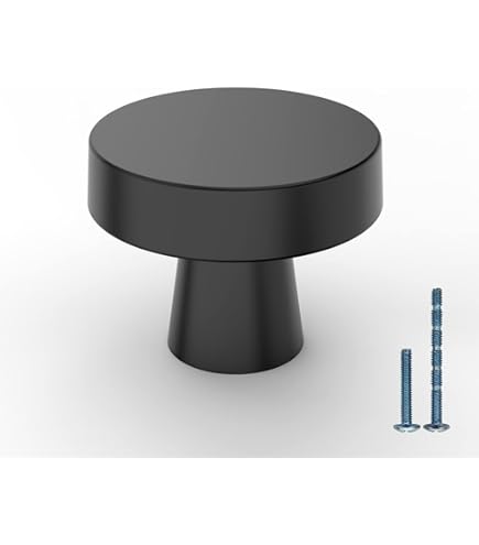 Asidrama 10 Pack Matte Black Cabinet Knobs Kitchen Matte Black Cabinets - View #3