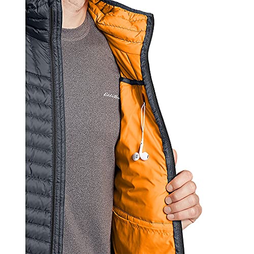 Eddie Bauer Men's MicroTherm 2.0 Down Hooded Jacket, Black, Large