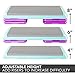 The Step Original Health Club Aerobic Step Riser, Violet, Pair (91123)