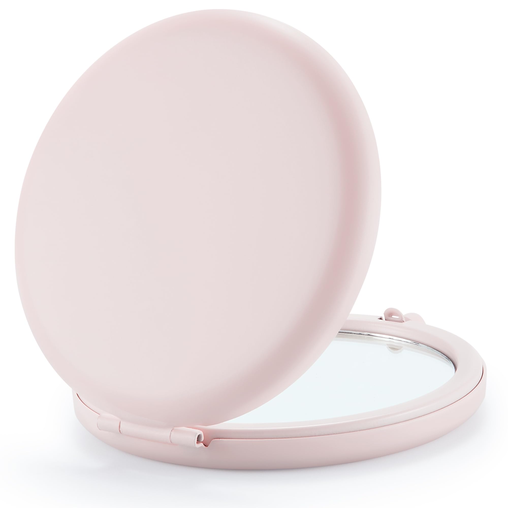 Getinbulk Compact Mirror Bulk, Set of 100 Double-Sided 1X/2X Magnifying Metal Pocket Makeup Mirrors(Round, Pink Marshmallow) Image Getinbulk Compact Mirror Bulk, Set of 100 Double-Sided 1X/2X Magnifying Metal Pocket Makeup Mirrors(Round, Pink Marshmallow) Image