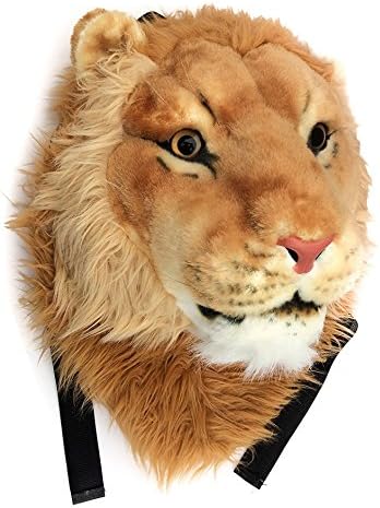 Plush 3D Animal Head Backpack Bag Backpack tiger/Lion/leopard/black bear Head Backpack Bag Knapsack and Wall Mount Animal head shoulders bag