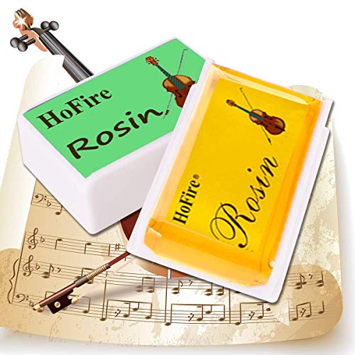 image for Rosin,HoFire 4 Packs Violin Rosin Light Low Dust Natural Rosin For Bow