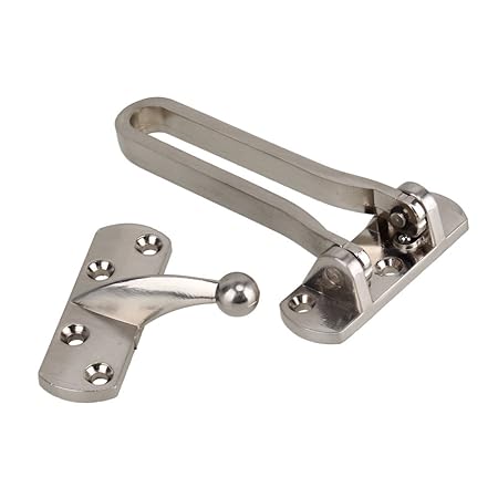 BQLZR Heim Sicherheitskette Tür Tor Kettenschutz SicherheitstürriegelTürsicherung Mit Beschlag Schrauben Silber