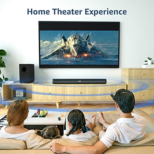 Saiyin Sound Bars for TV with Subwoofer, Soundbar Ultra Slim 29 Inch