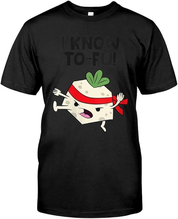 AMIROSSI Womens Funny Tofu Vegan I Know Tofu VNeck TShirt Amazon.co.uk Clothing