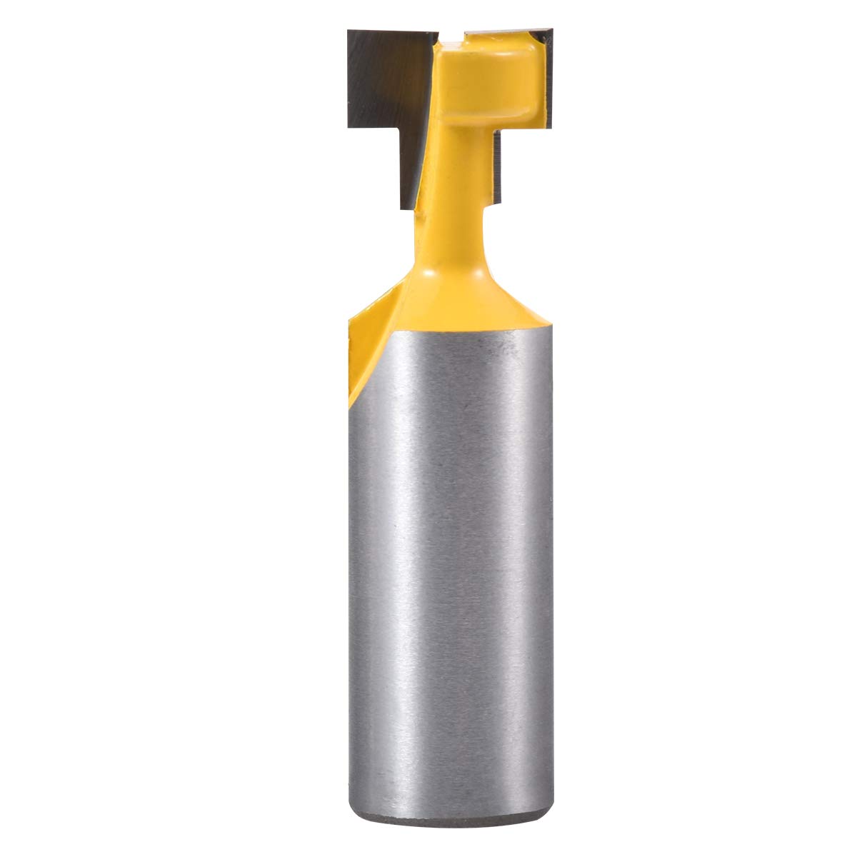 KATUR T-Slot Cutter Router Bit Keyhole Bit Woodworking Milling Cutter with 1/2-Inch Shank, 3/8-Inch Cutting Diameter Hex Bolt Heads Router Drill(1/2" Shank,3/8" Width)