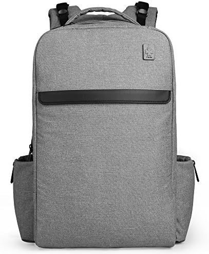 Ferlin Multi-function Baby Diaper Nappy Bags Backpack with Changing Pad, Fashion Design with Anti-Water Material for Both Mom &amp; Dad (Grey-0913)
