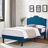 VECELO Twin Size Upholstered Platform Bed Frame