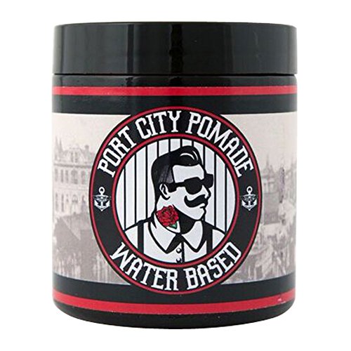 Port City Pomade Water Based Medium Hold Pomade - Unorthodox All-Natural Hair Styling Clay and Pomade for Men (4 ounce - Medium)