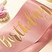 MAGJUCHE It's My 12th Birthday sash, Rose Gold Girl 12 Years Birthday Gifts Party Supplies, Pink Party Decorations